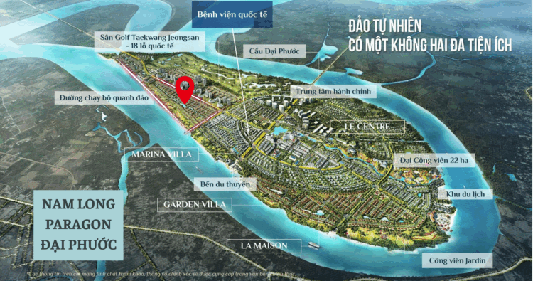 BIỆT THỰ ĐƠN LẬP NAM LONG PARAGON ĐẠI PHƯỚC 45Ha